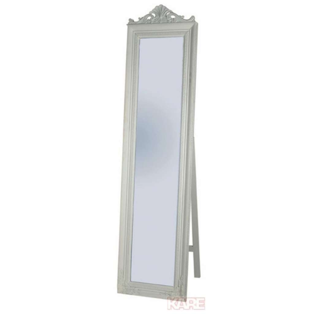 Standspiegel Barock Weiß