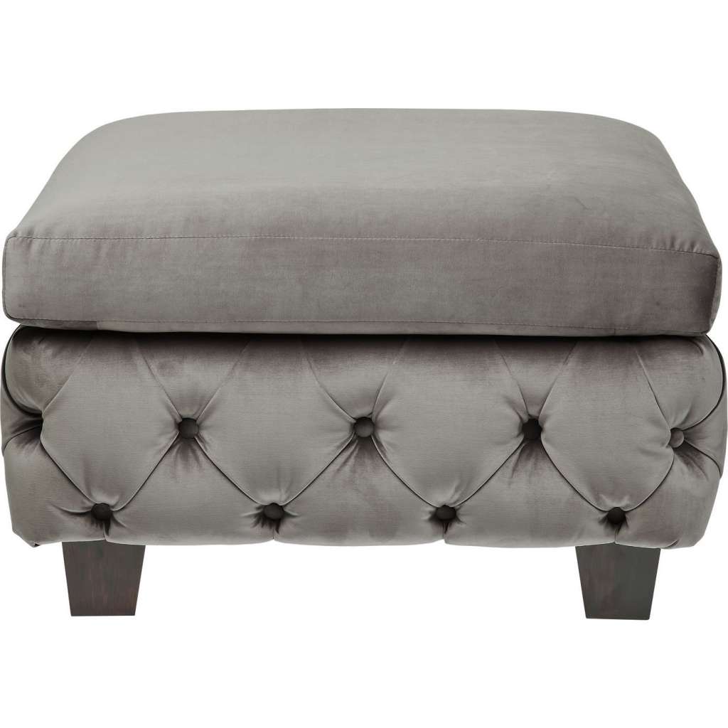 Hocker My Desire Samt Khaki