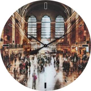 Wanduhr Glas Grand Central