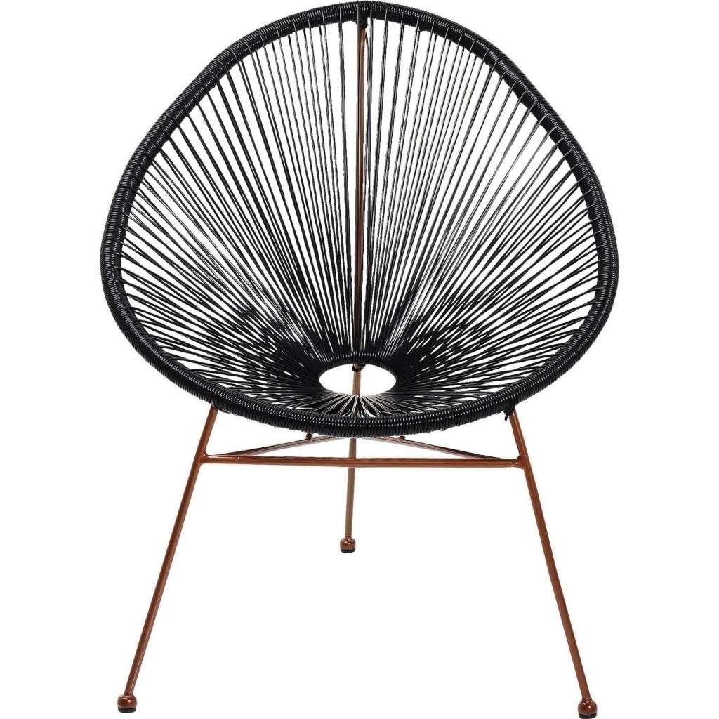 Sessel Spaghetti Rosegold Schwarz