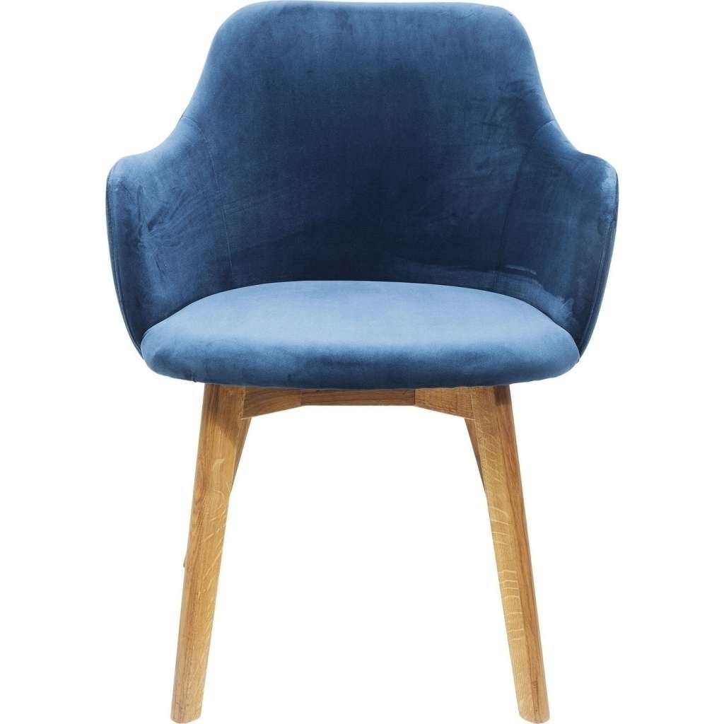 Armlehnstuhl Lady Samt Petrol