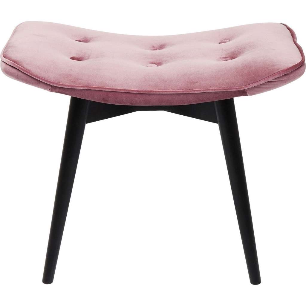 Hocker Vicky Samt Rose