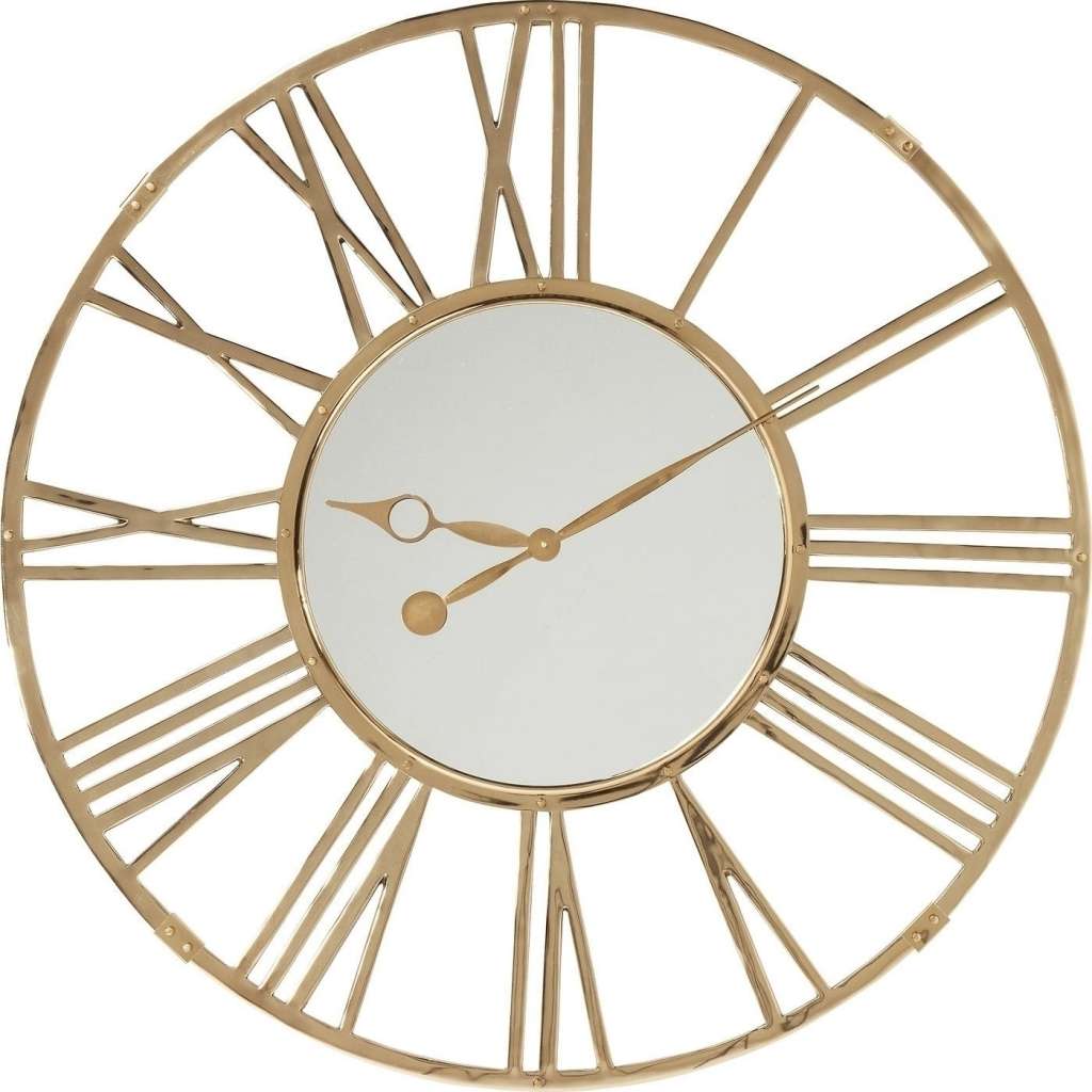 Wanduhr Giant Gold D120cm