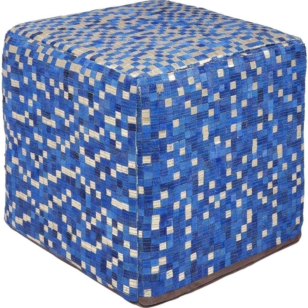 Sitzwürfel Pixel blau 40x40cm
