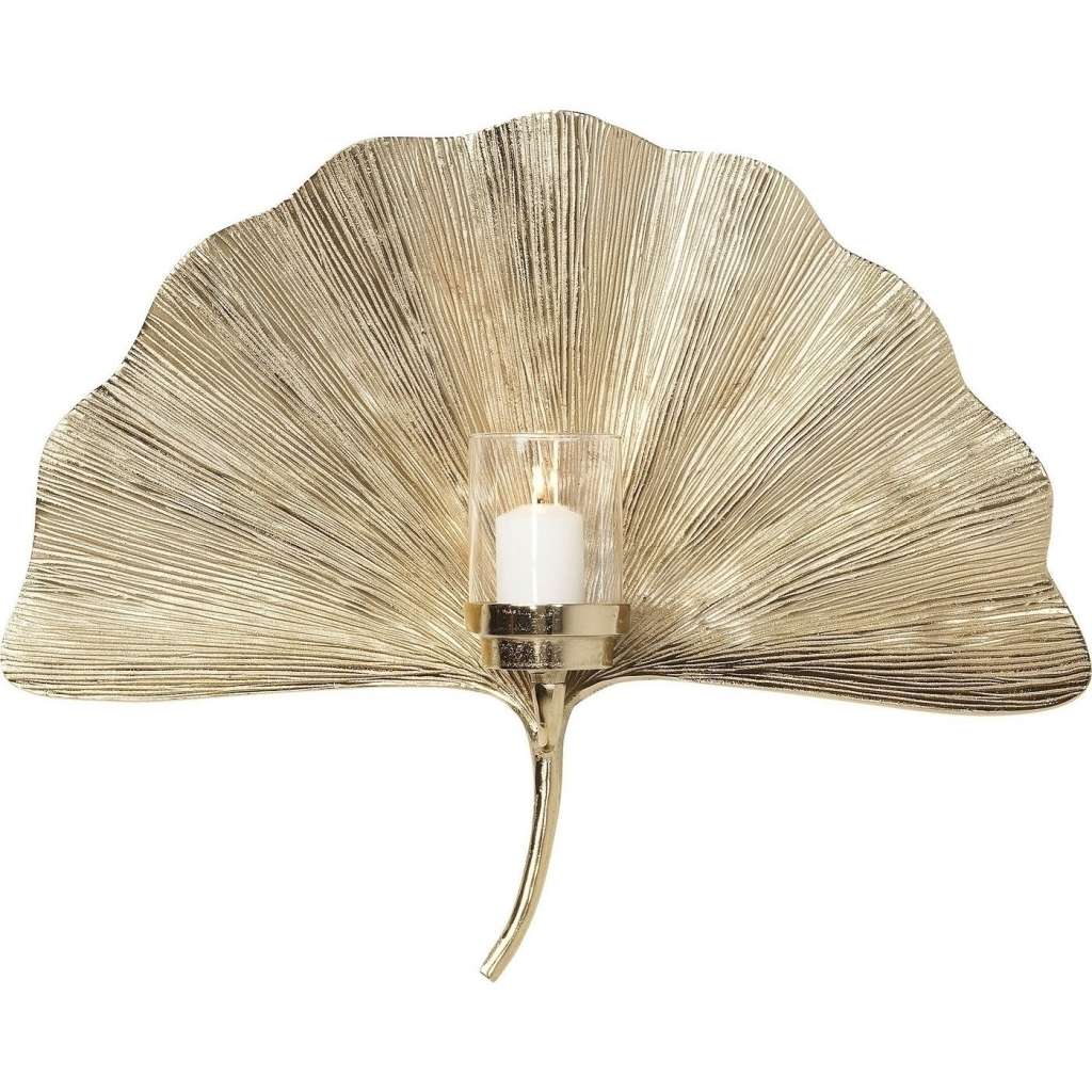 Wandkerzenhalter Ginkgo Leaf 60cm