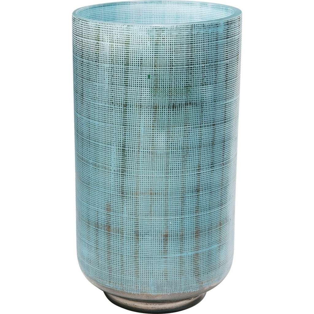 Vase Jute Hellblau 27cm