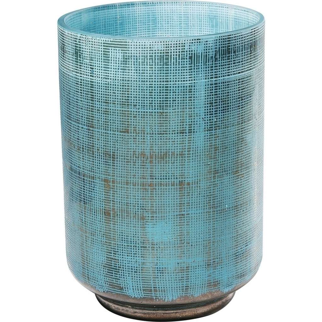 Vase Jute Hellblau 20cm