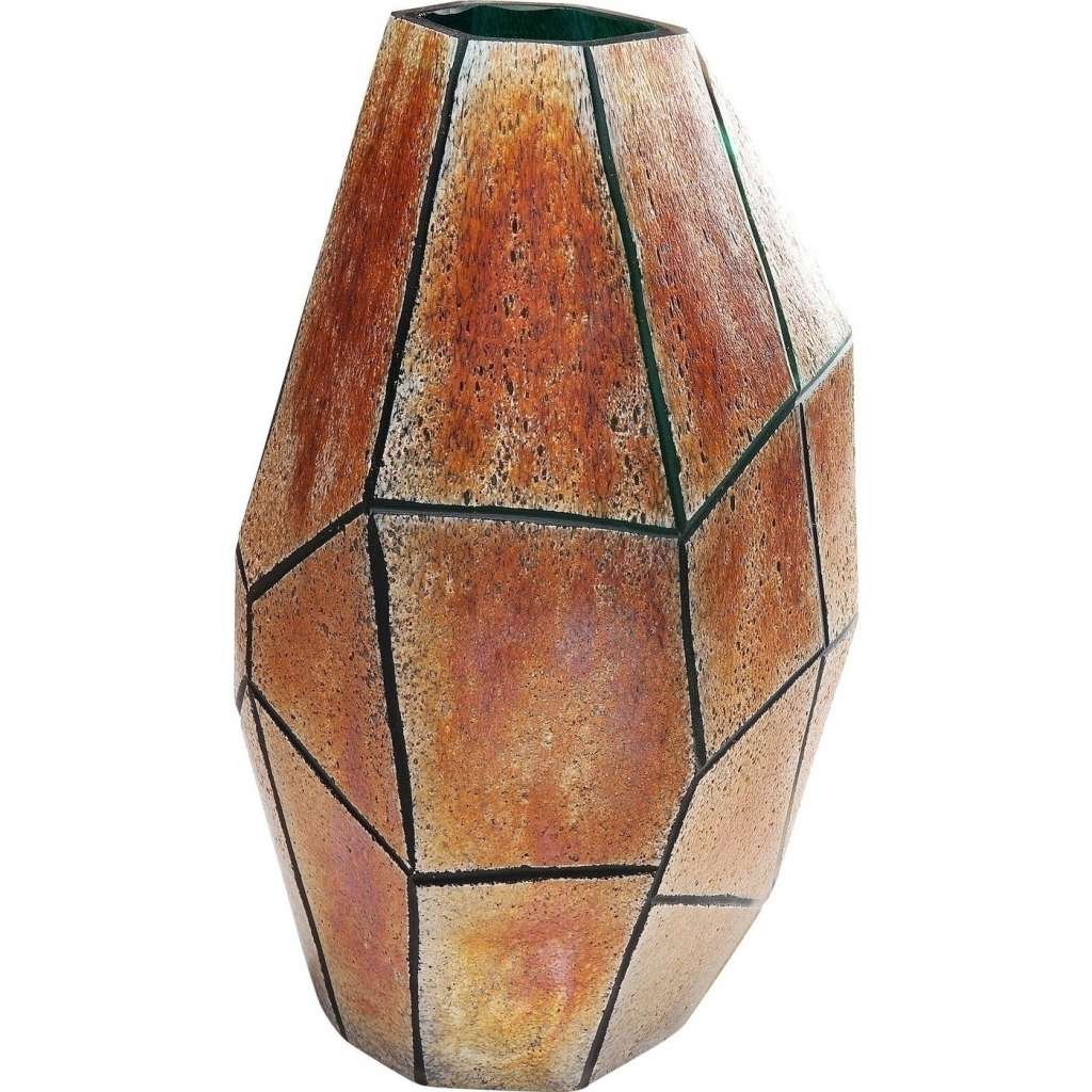 Vase Stone Gold Groß