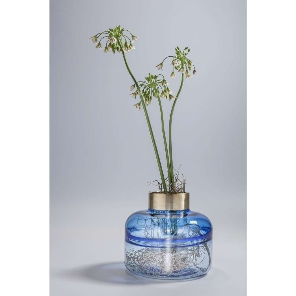 Vase Positano Belly Blau 21cm