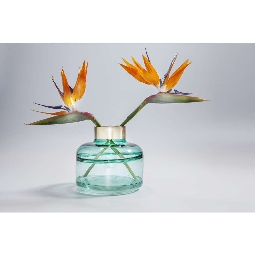 Vase Positano Belly Grün 21cm