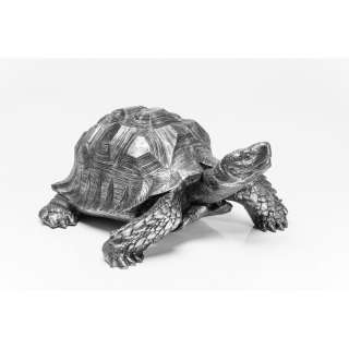 Deko Figur Turtle Silber Groß