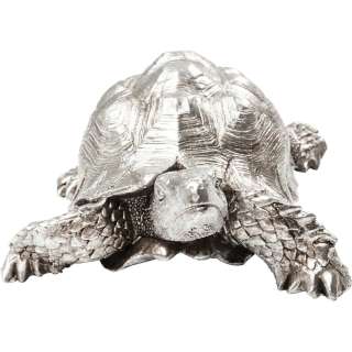 Deko Figur Turtle Silber Klein