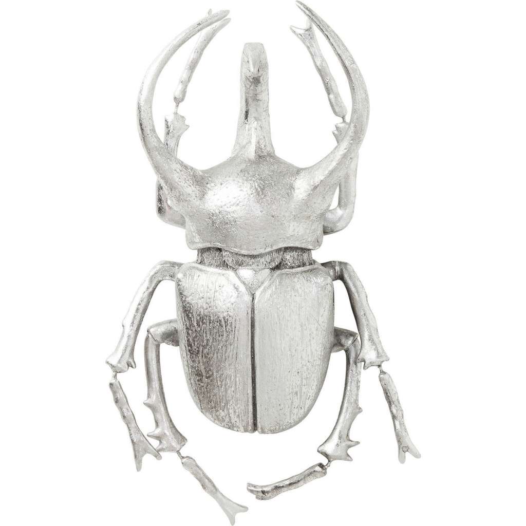 Wandschmuck Atlas Beetle Silber