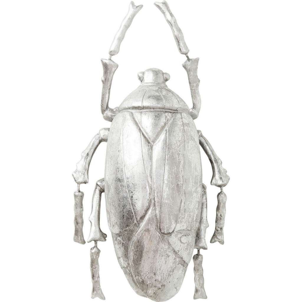 Wandschmuck Plant Beetle Silber