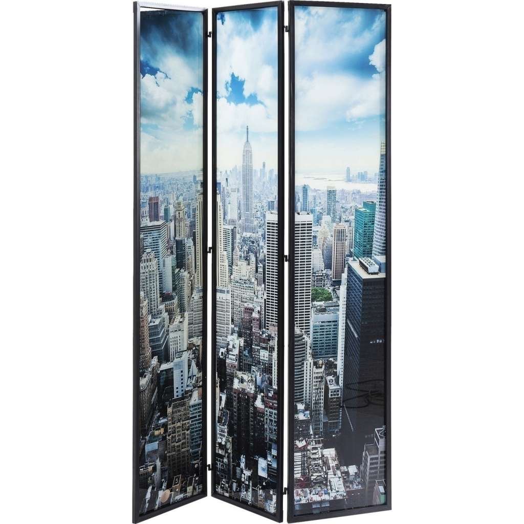 Paravent Glas NY Skyline