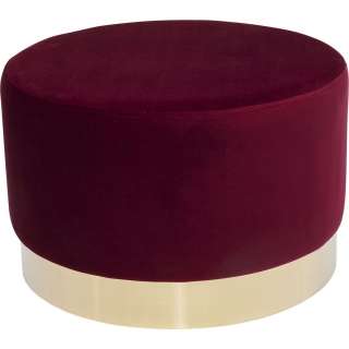 Hocker Cherry Bordeaux Brass Ø55cm
