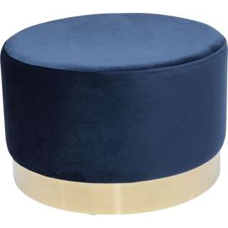 Hocker Cherry Blau Brass Ø55cm