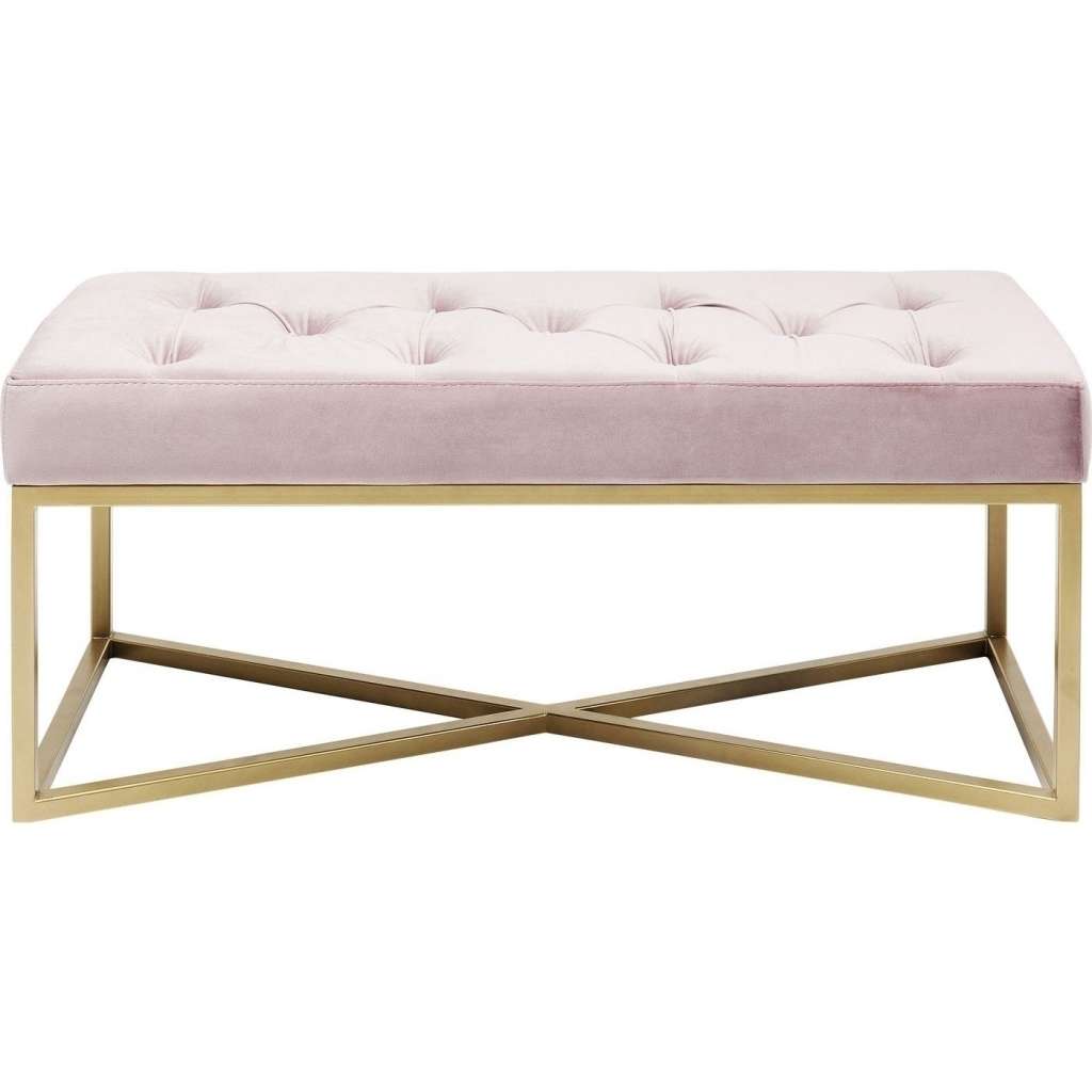 Bank Crossover Rose Messing 90x40cm