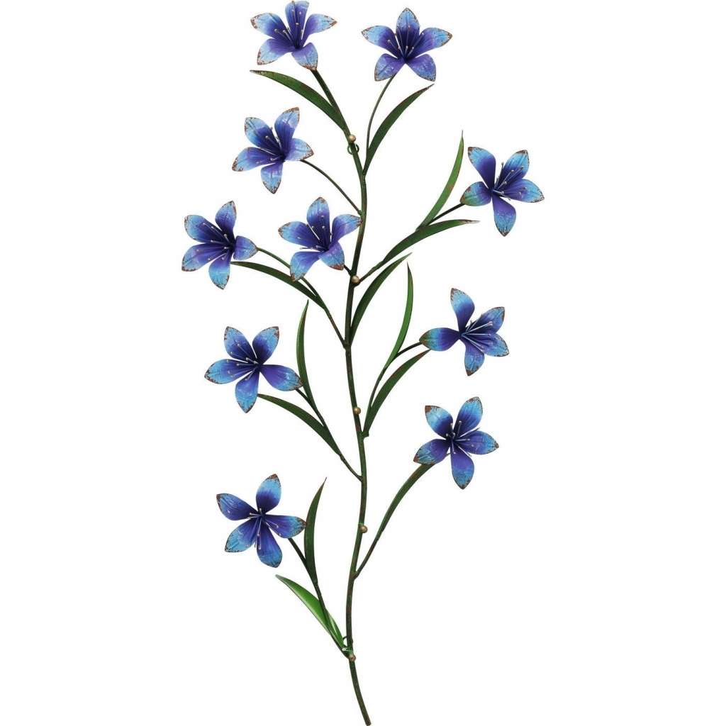 Wandgarderobe Blue Flowers
