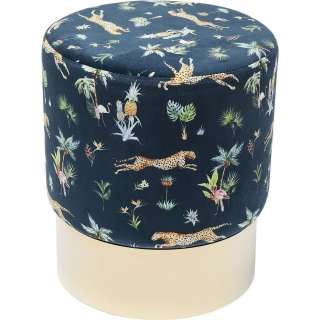 Hocker Cherry Jungle Leopard Gold Ø35cm