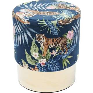 Hocker Cherry Jungle Tiger Gold Ø35cm
