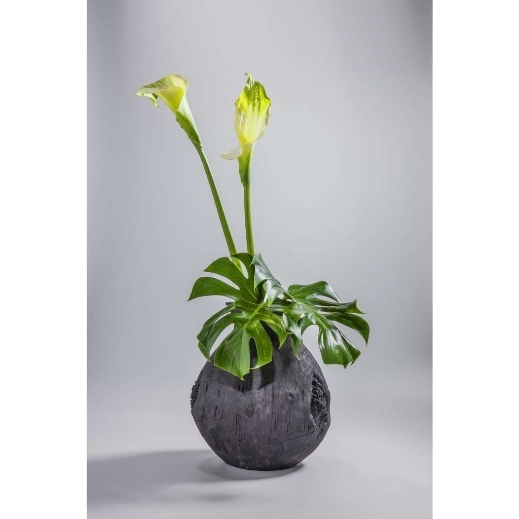 Vase Elemento Schwarz 41cm