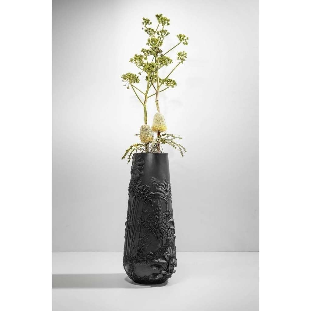 Vase Jungle Schwarz 83cm