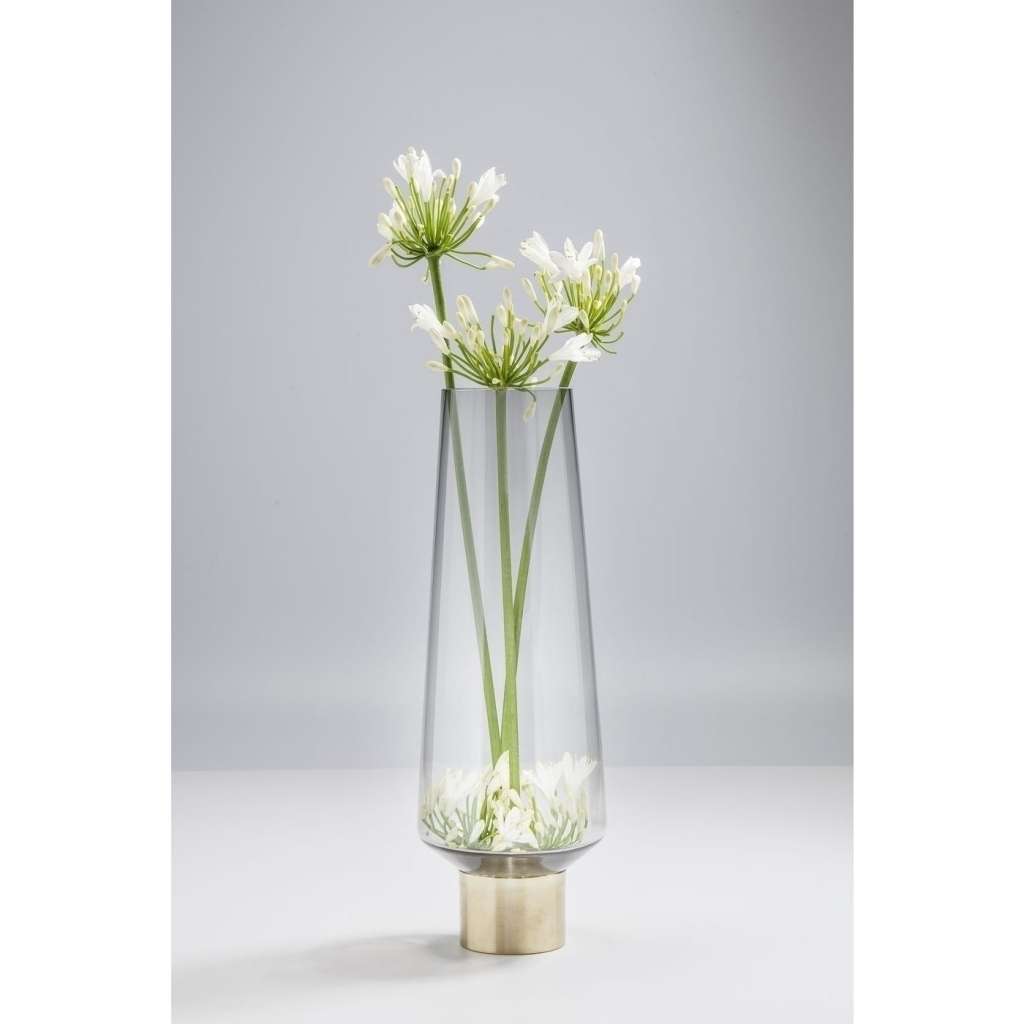 Vase Noble Ring Grau 40cm
