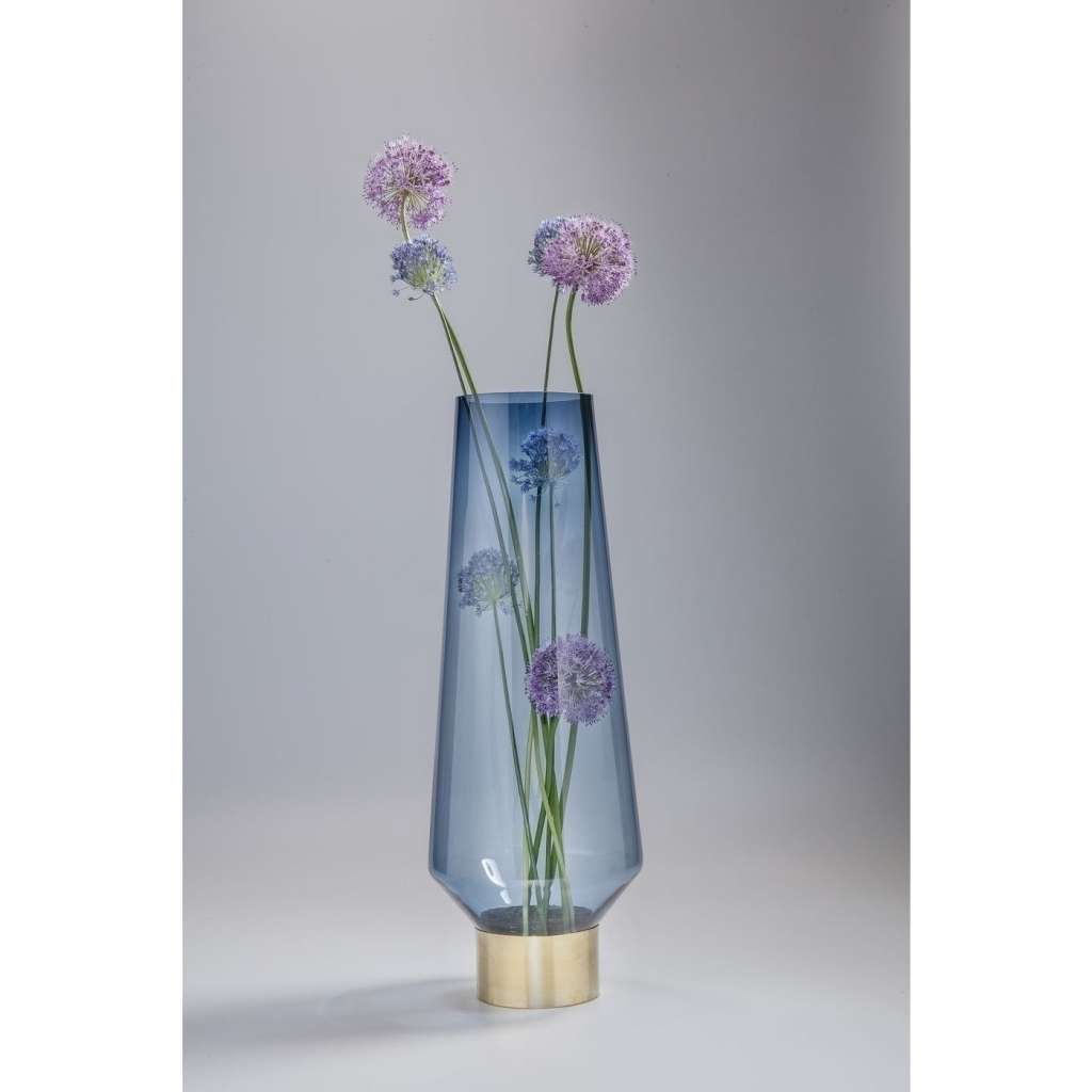 Vase Noble Ring Blau 60cm