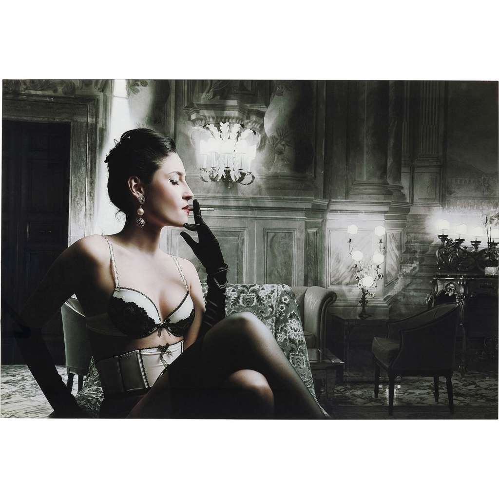 Bild Glas Dessous Lady 80x120cm