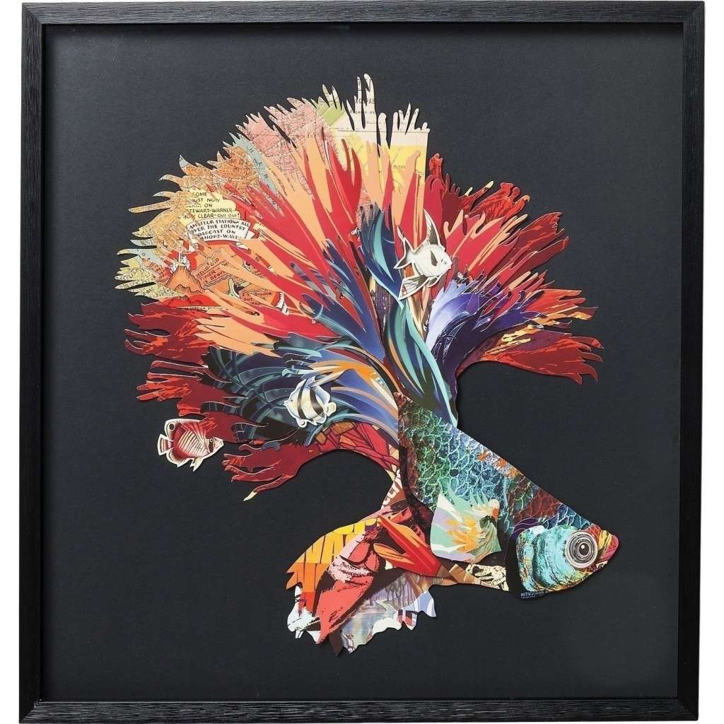 Bild Frame Art Betta Fish Colore Right 65x65cm