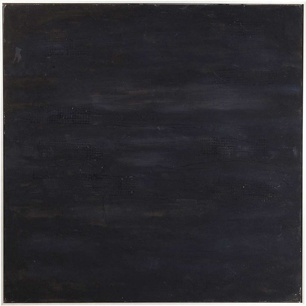 Acrylbild Abstract Deep Schwarz 155x155cm