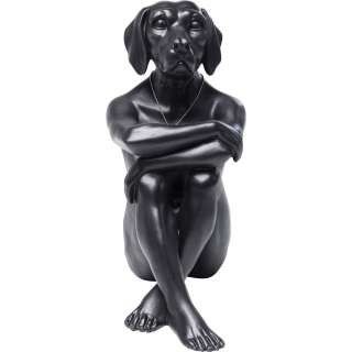 Deko Figur Gangster Dog Schwarz