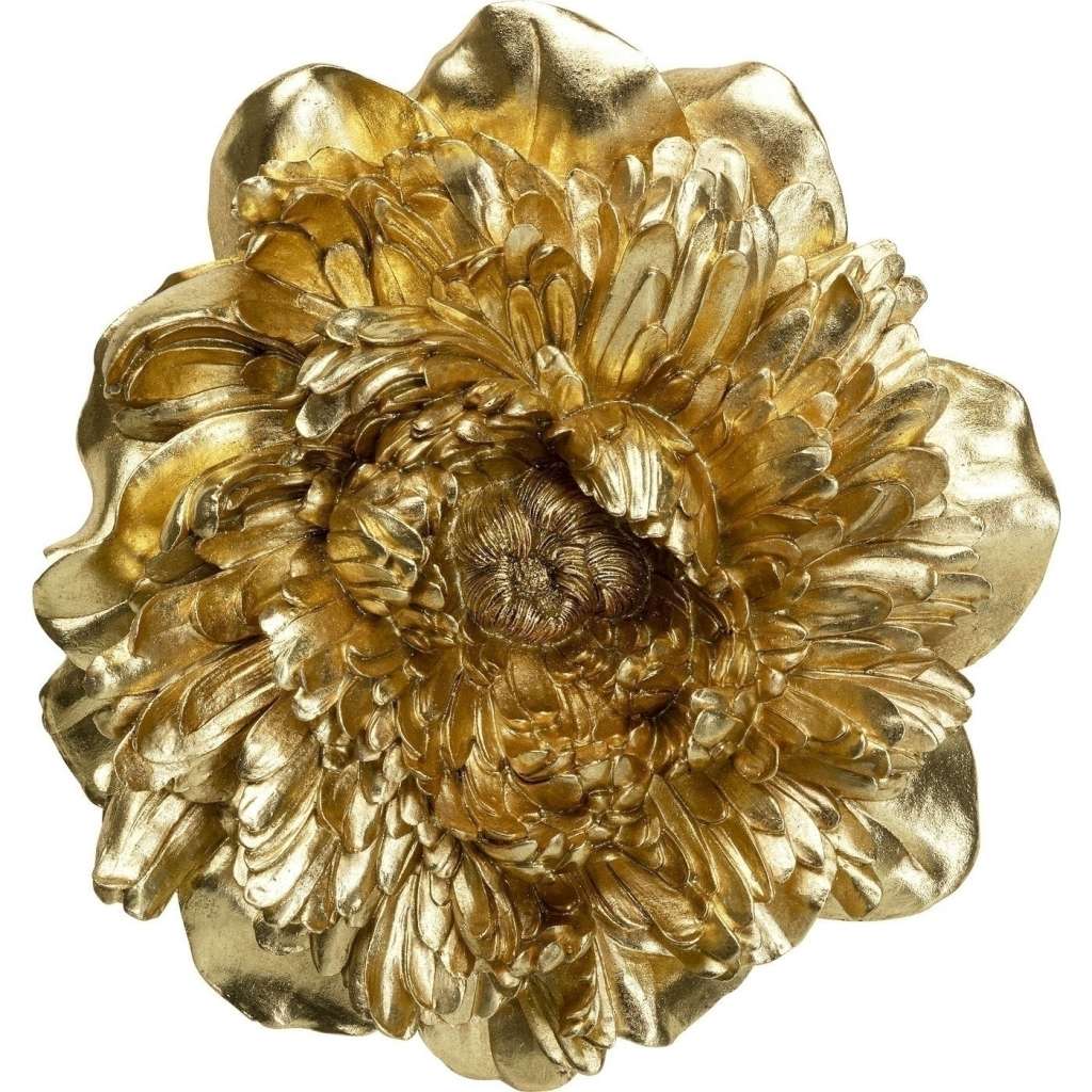 Wandschmuck Peony Gold