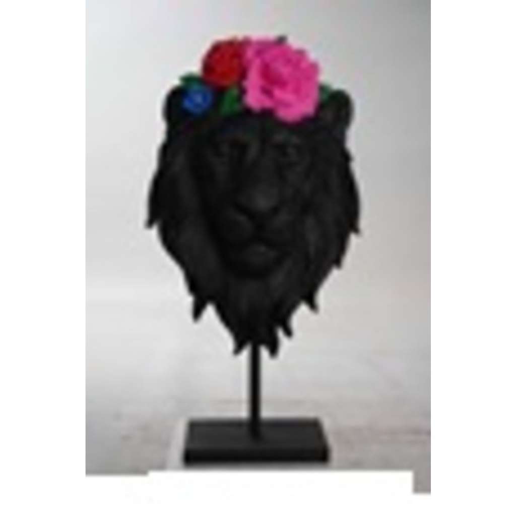Deko Objekt Mask Lion Flower