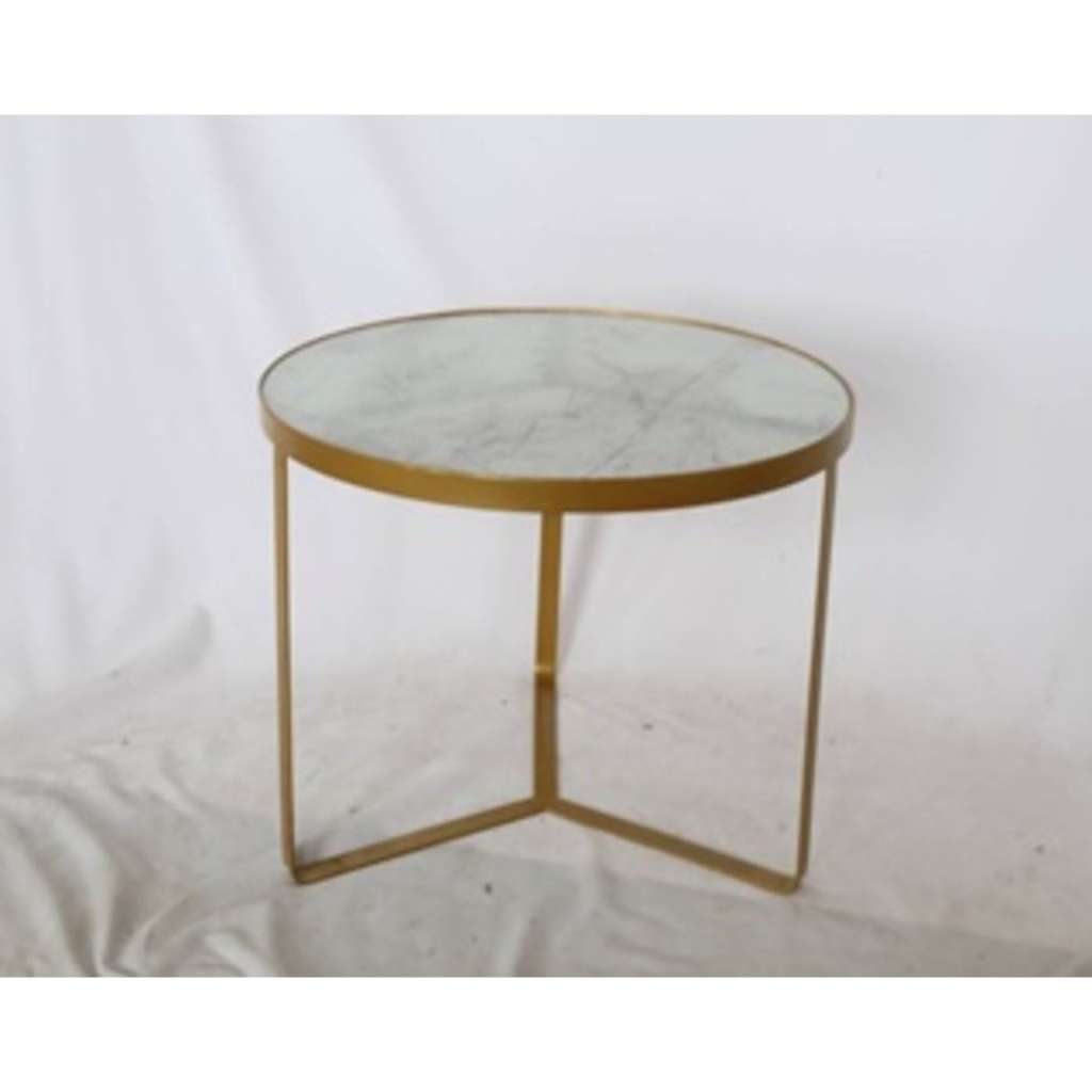 Beistelltisch Marble Gold Ø55cm