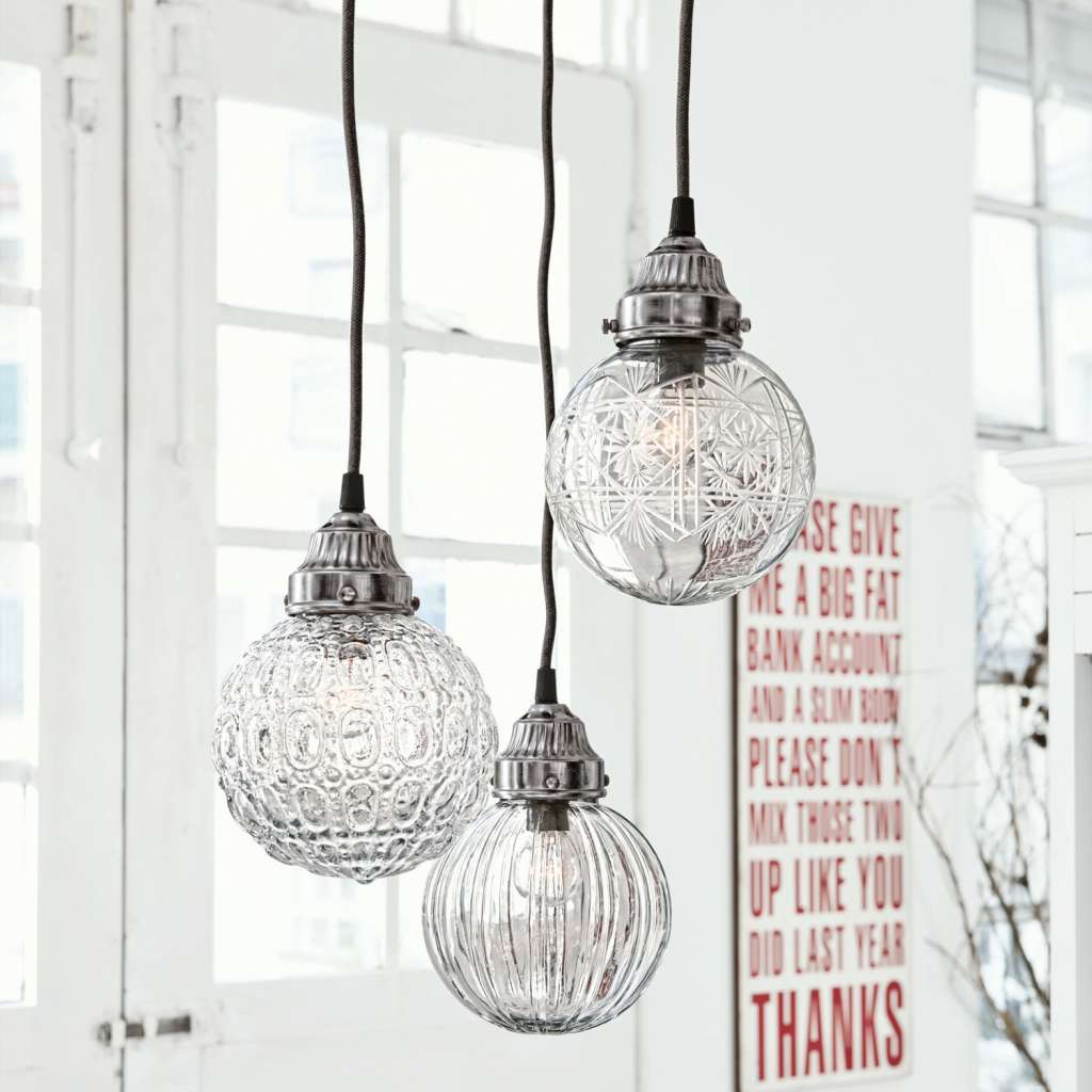 Hängelampe 3er Set Lidia