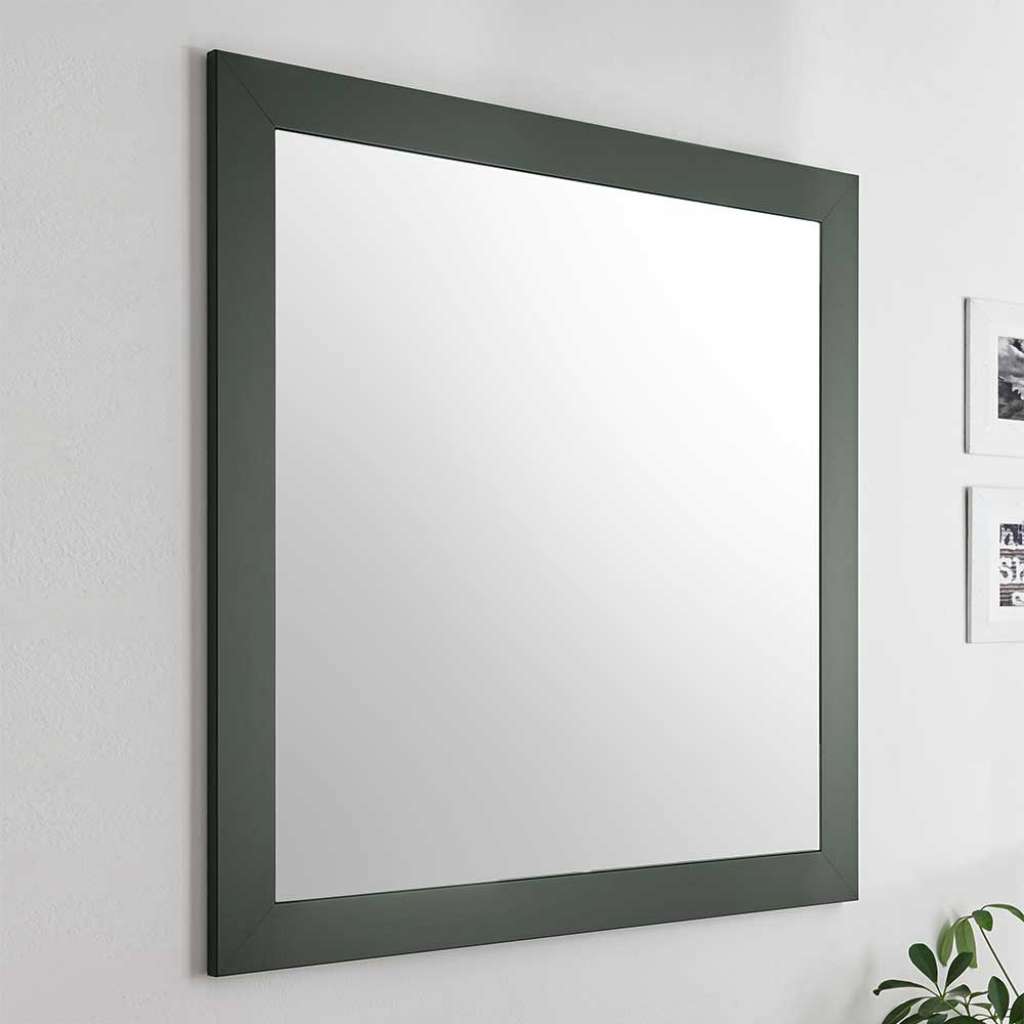 Garderoben Spiegel in Dunkelgrün Landhausstil