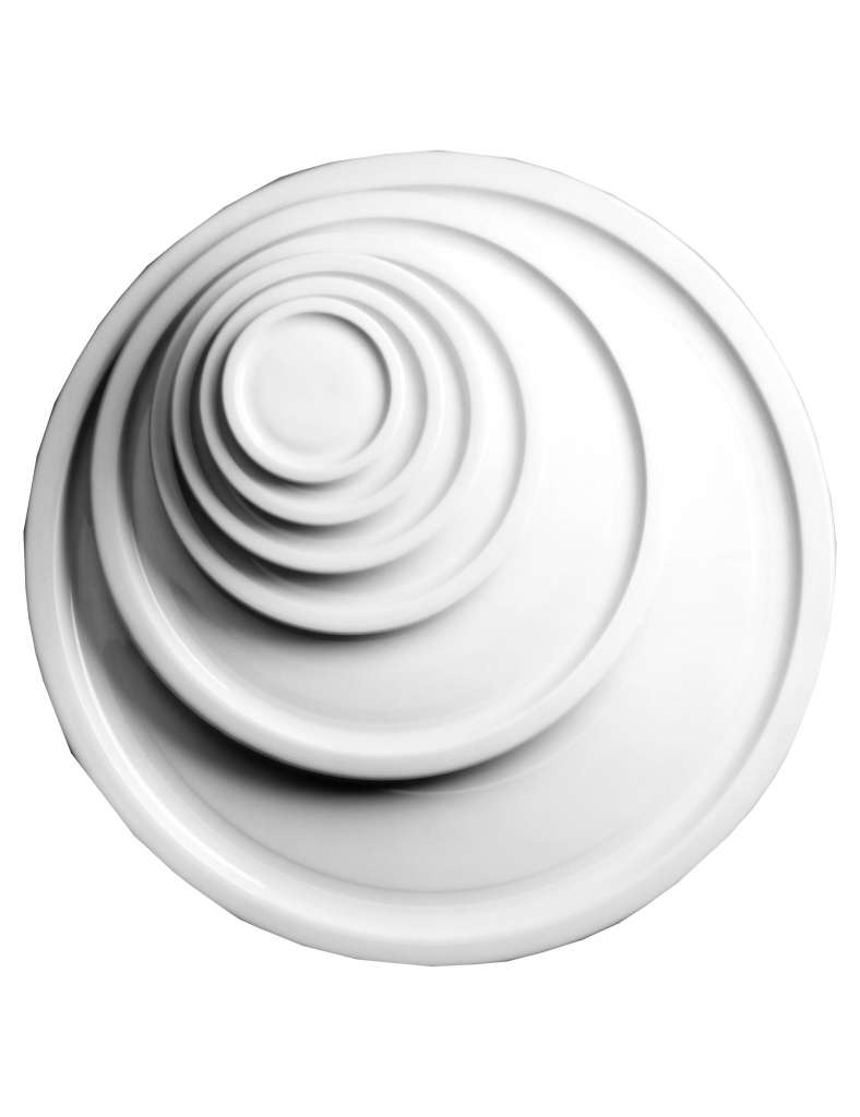 Raumgestalt - Tellerset 7 - 28 cm Durchmesser -Porzellan - indoor