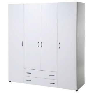 Carryhome DREHTÜRENSCHRANK 4-türig Weiß