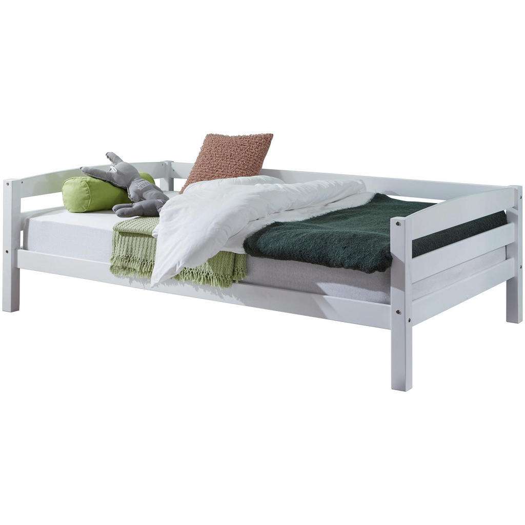 XXXL KINDER-/JUNIORBETT Buche massiv Weiß