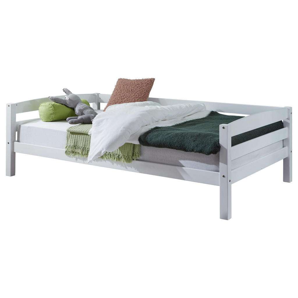 XXXL KINDER-/JUNIORBETT Buche massiv Weiß