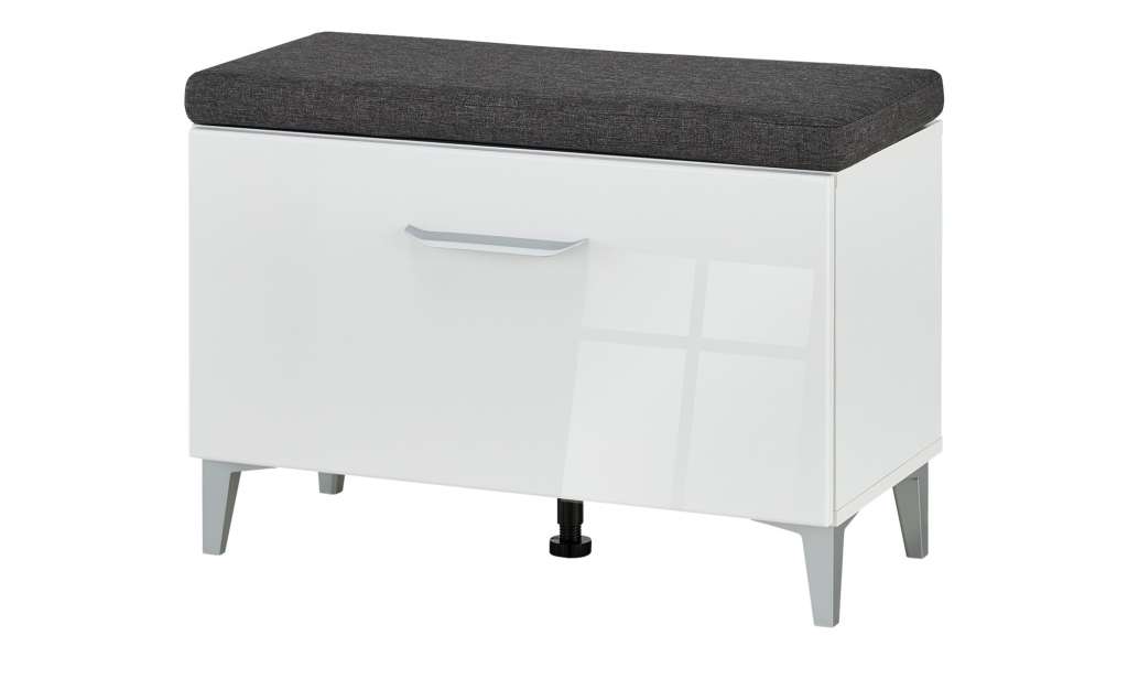 Garderobenbank  Valeggio ¦ weiß ¦ Maße (cm): B: 75 H: 53 T: 35 Garderoben & Kleiderstangen > Garderobenbänke & Schuhbänke - Höffner