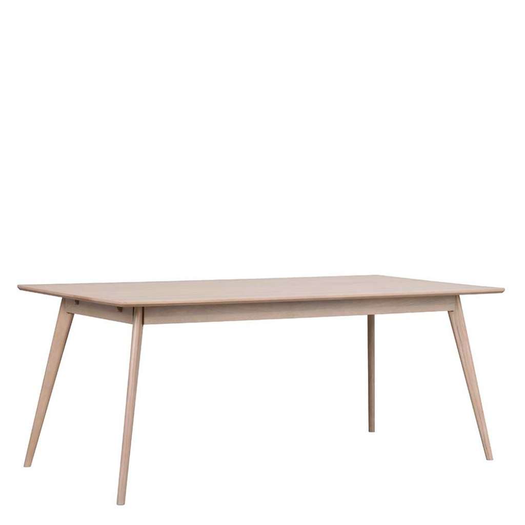 Esstisch mit Eiche White Wash furniert Skandi Design