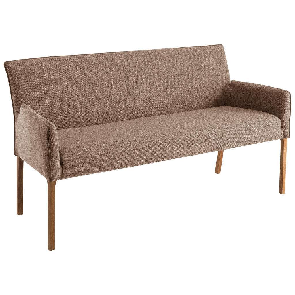 XXXL SITZBANK Webstoff Eiche massiv Braun