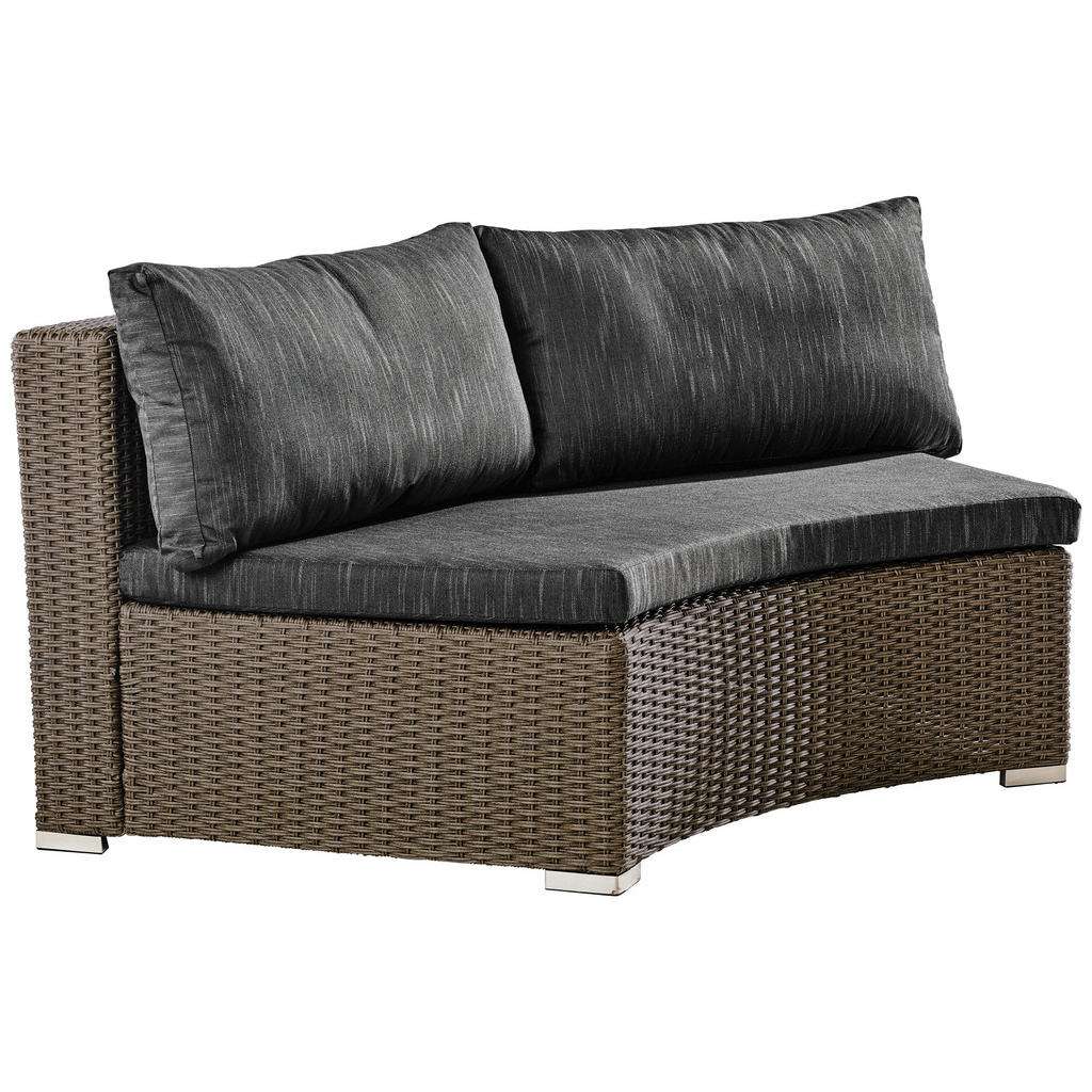 Ambia Garden LOUNGEMITTELTEIL Weiß Kunststoffgeflecht Aluminium