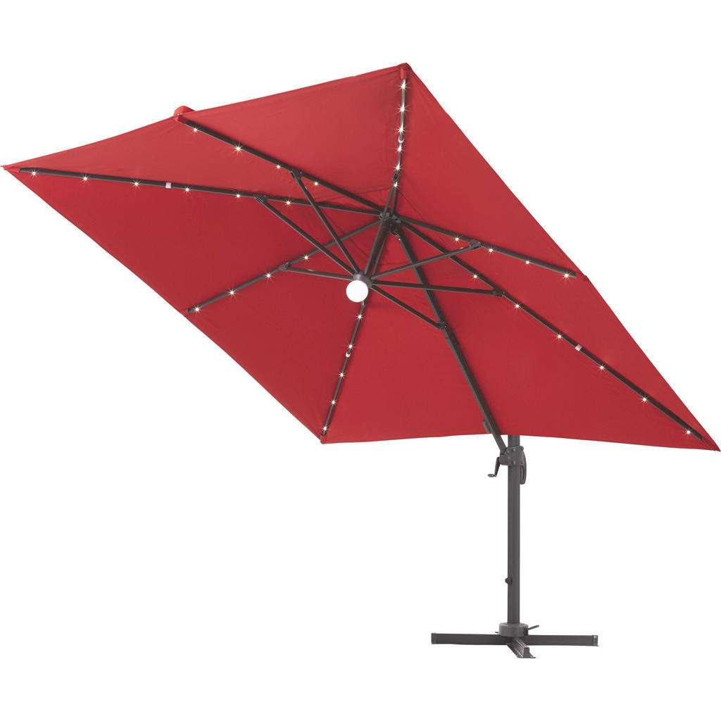 Ambia Garden AMPELSCHIRM 300 x 300 cm Rot