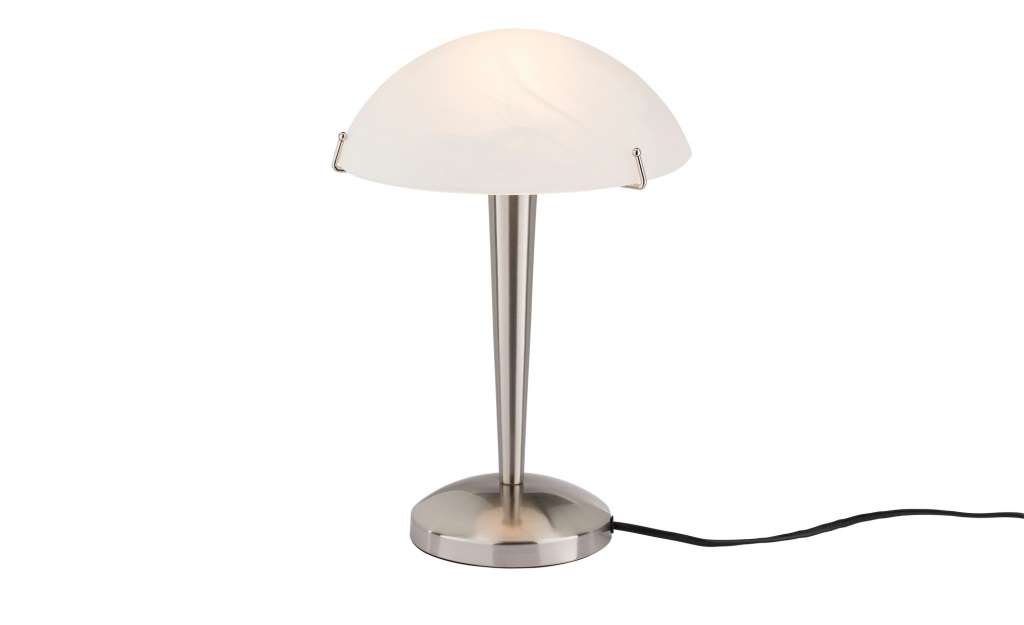 KHG Tischlampe nickel matt mit Touchdimmer ¦ silber ¦ Maße (cm): H: 32 Ø: [24.0] Lampen & Leuchten > Innenleuchten > Tischlampen - Höffner