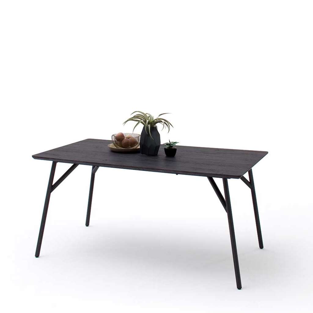 Küchentisch in Anthrazit 160 cm breit