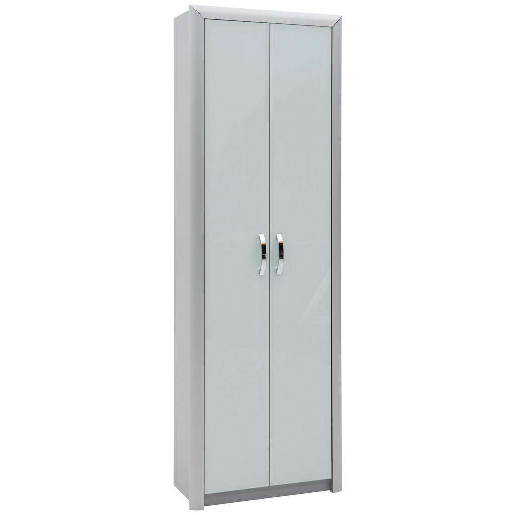 Dieter Knoll GARDEROBENSCHRANK Weiß, Silber
